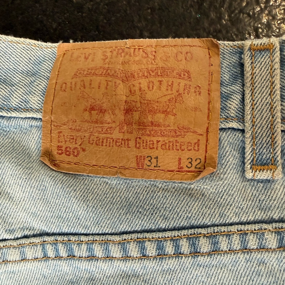 Levi's Light Blue Boyfriend Jeans custom made 30x30 - Picture 13 of 16